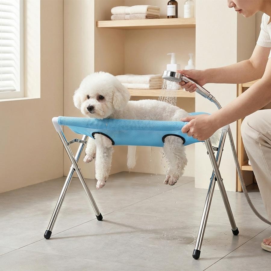 Water Bath Laboratory - Breathable Mesh Pet Bath Stand Foldable