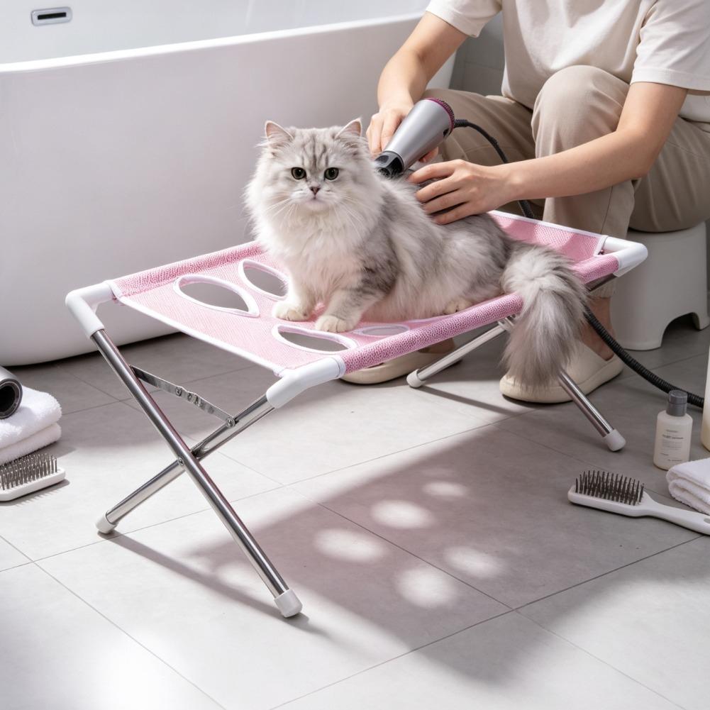 Water Bath Laboratory - Breathable Mesh Pet Bath Stand Foldable