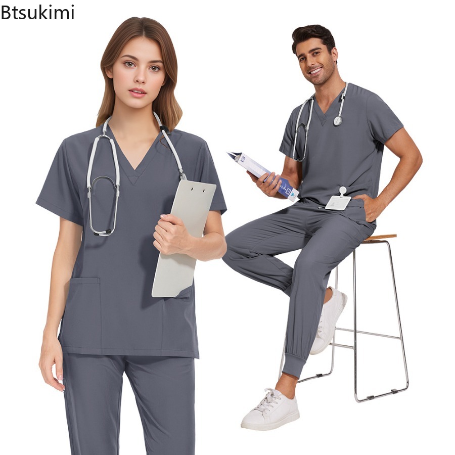 Scrub Sets Uniforms Nursing Me - Medical Lab Coat review and price