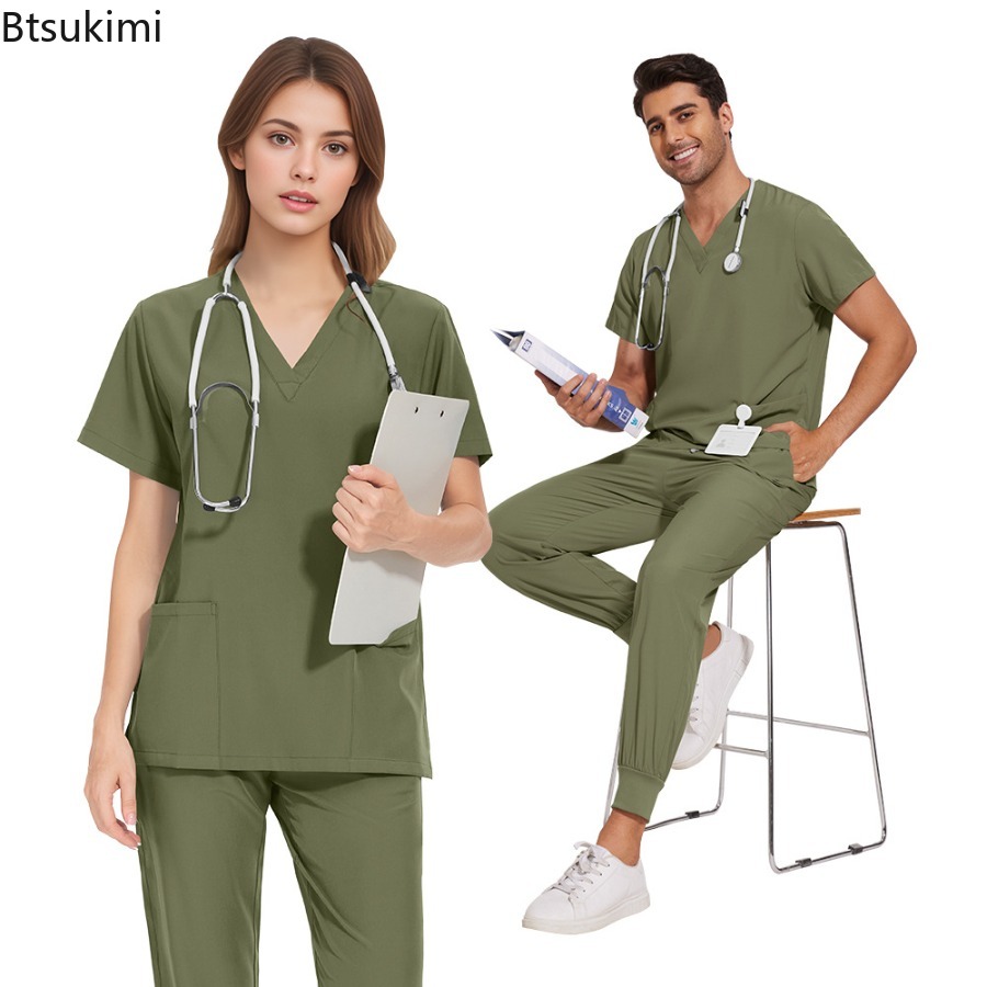 Scrub Sets Uniforms Nursing Me - Medical Lab Coat review and price
